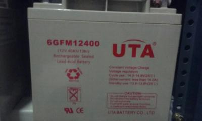 UTA蓄电池6GFM12400