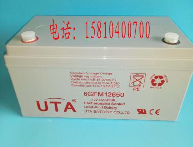 UTA蓄电池6GFM12650